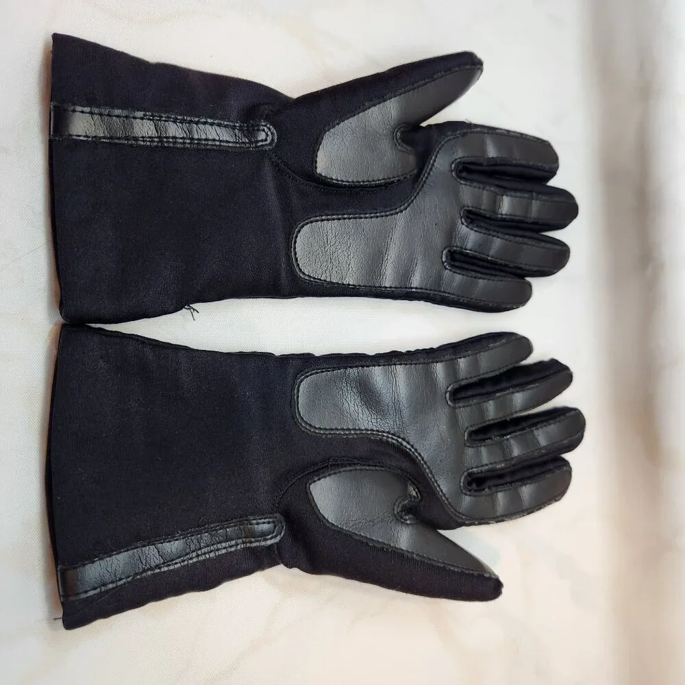 Vintage Driving Gloves Women's Small Black Thinsulate‎ Thermal Insulation Lined